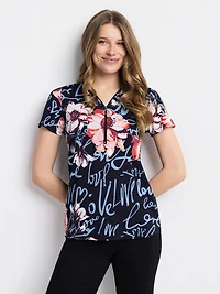 T-shirt semi-ajusté à manches courtes