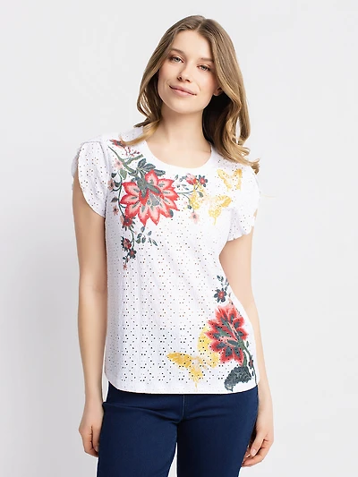 Semi-fitted short-sleeve T-shirt