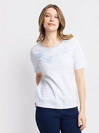 T-shirt semi-ajusté à manches courtes