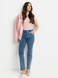 T-shirt semi-ajusté à manches courtes