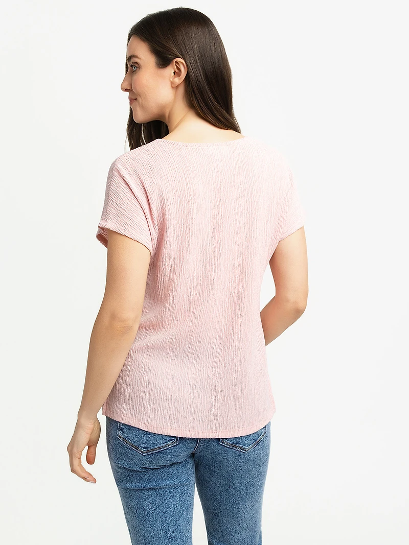 T-shirt semi-ajusté à manches courtes