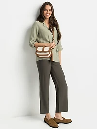 Pantalon habillé droit semi-ajusté