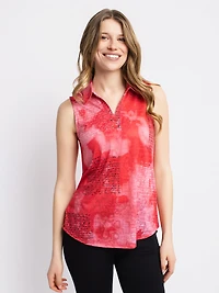 Semi-fitted tank top