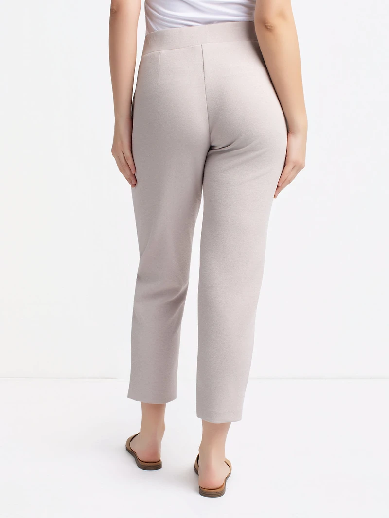 Pantalon habillé étroit semi-ajusté à enfiler - Petite