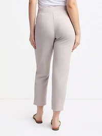 Pantalon habillé étroit semi-ajusté à enfiler - Petite