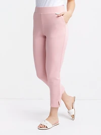 Pantalon habillé étroit semi-ajusté à enfiler - Petite