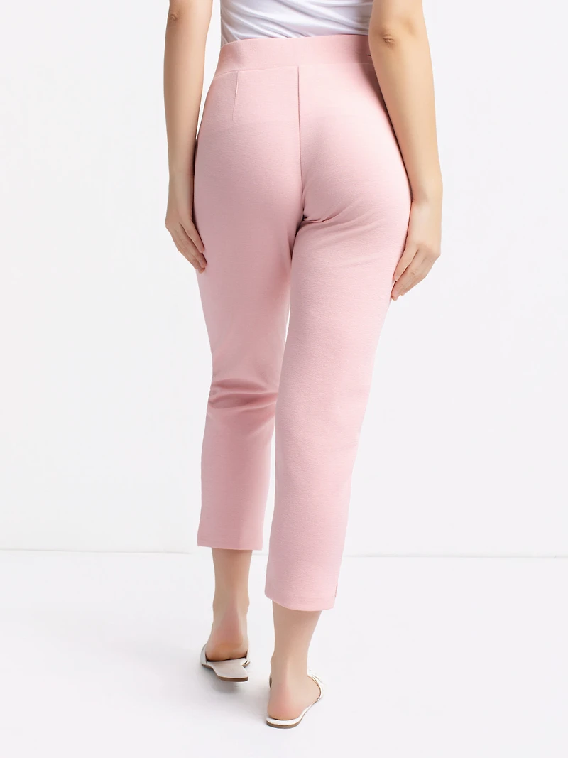 Pantalon habillé étroit semi-ajusté à enfiler - Petite