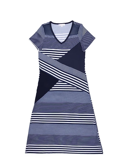 Robe maxi évasée en tricot