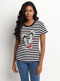 Semi-fitted short-sleeve T-shirt