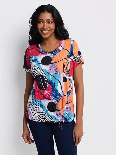 T-shirt semi-ajusté à manches courtes