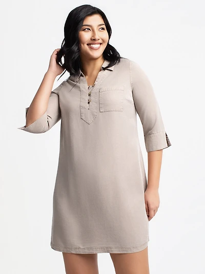 Flared midi dress