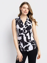 Semi-fitted tank top