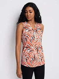 Tunique sans manches semi-ajustée