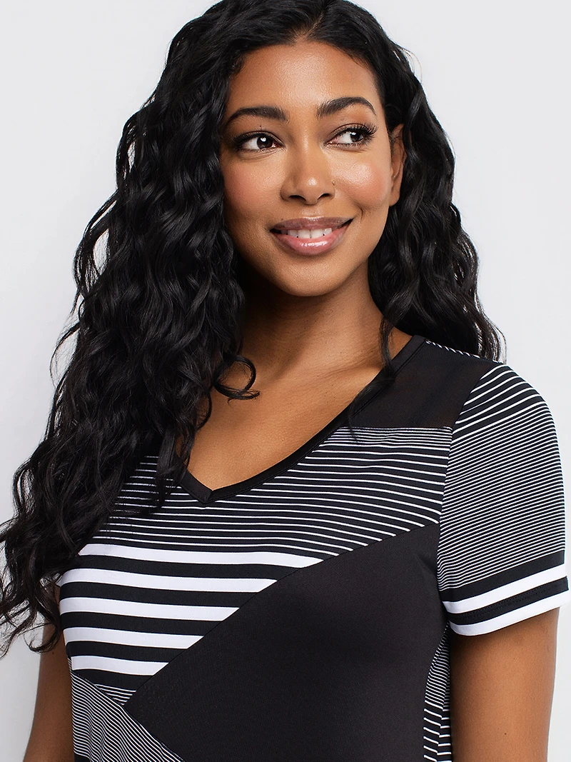 Robe maxi évasée en tricot