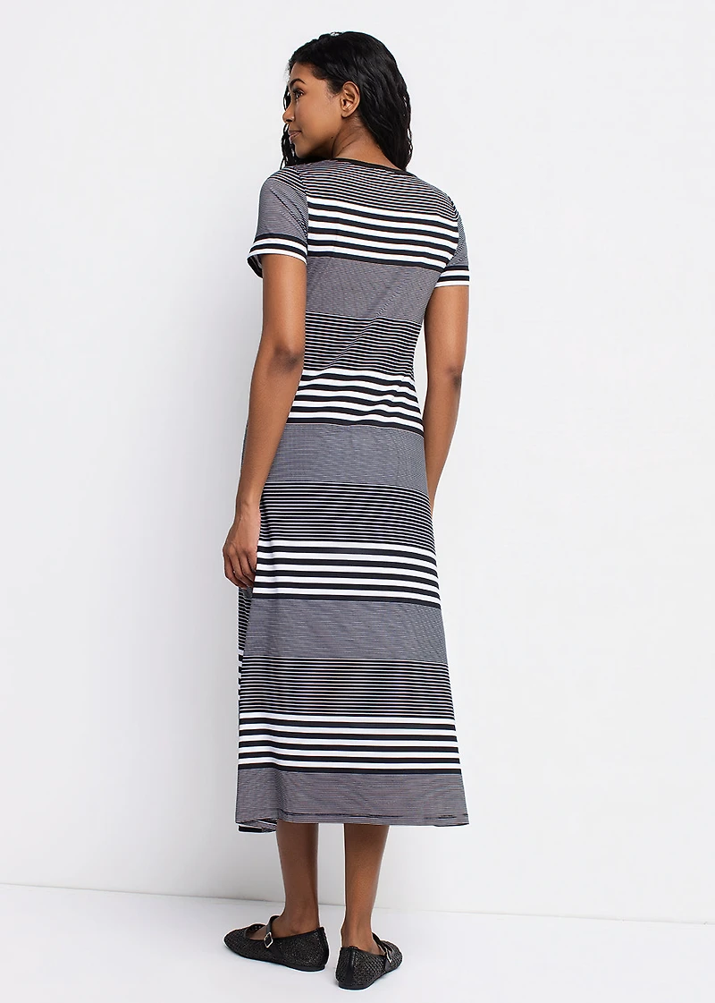 Robe maxi évasée en tricot