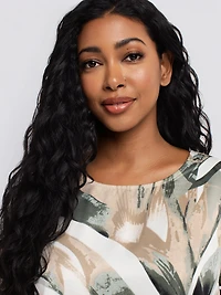 Blouse ample à manches courtes