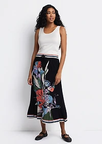 Maxi flared skirt