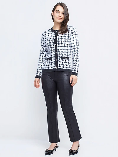 Semi-fitted straight pull-on pants - Petite