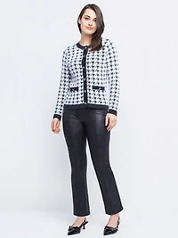 Semi-fitted straight pull-on pants - Petite