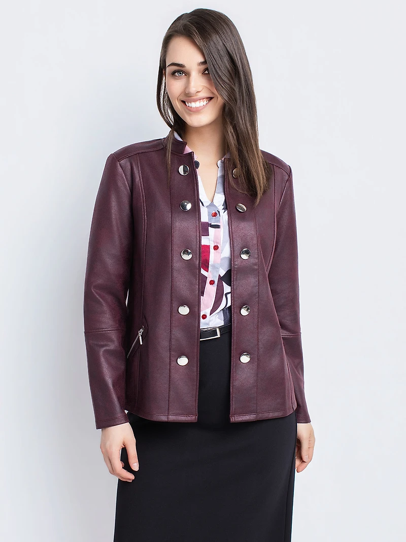 Veste semi-ajustée à boutons