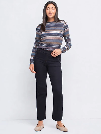 Pull-On 7/8 Denim Jeans - Petite