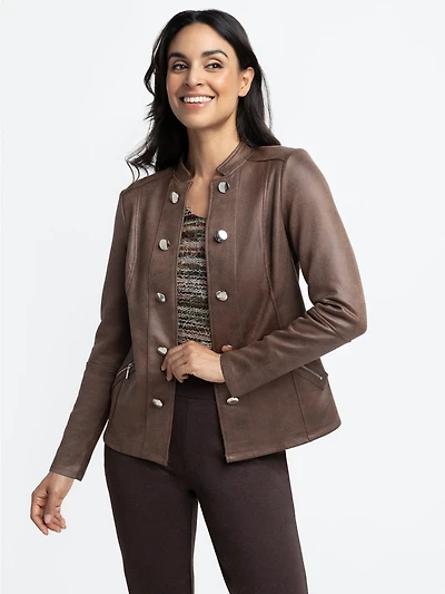 Veste semi-ajustée à boutons