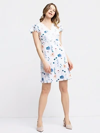 Robe midi ligne A en tricot