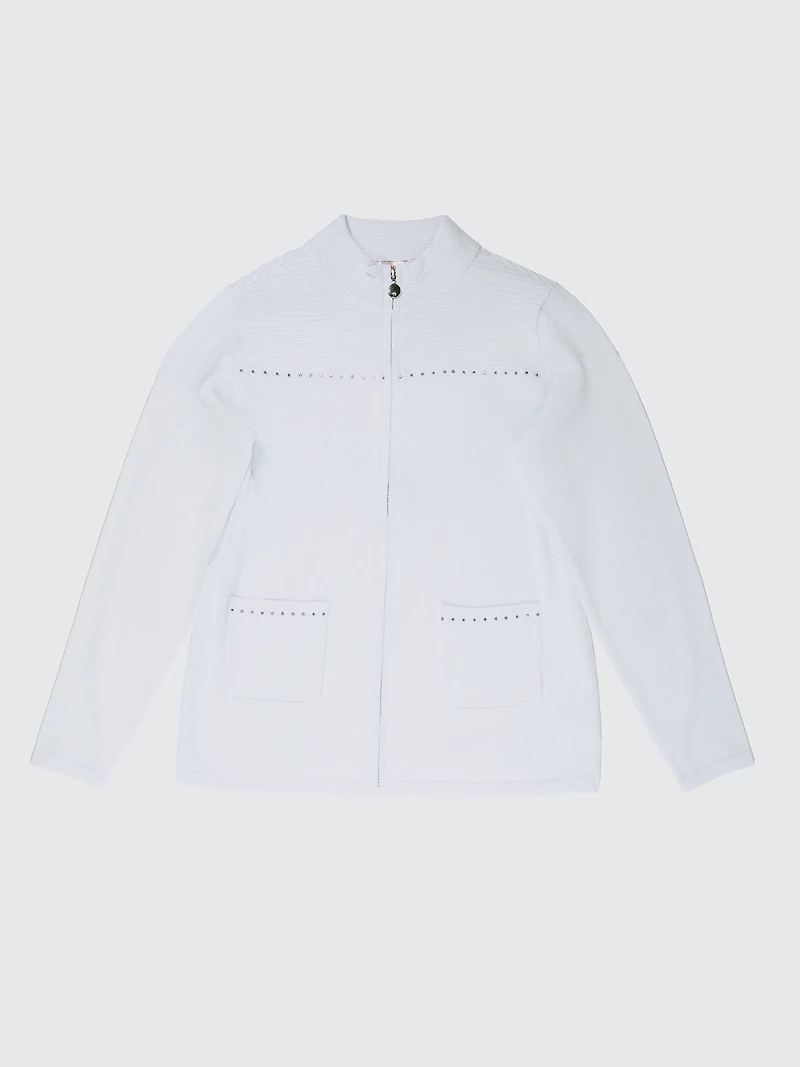 Long-sleeve sweater cardigan