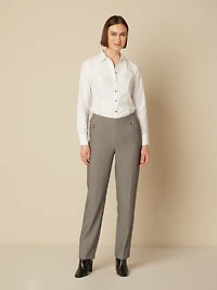 Pantalon habillé droit à enfiler - Petite