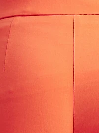 Skinny fitted pull-on capri