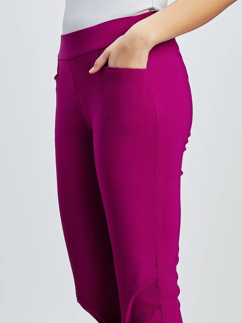 Skinny fitted pull-on capri
