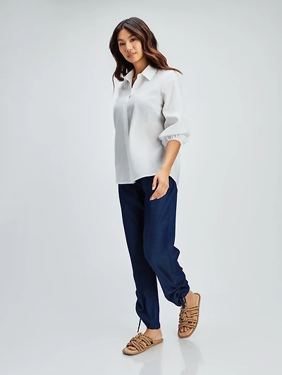 Blouse à manches 3/4 avec boutons