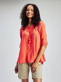 3/4-sleeve tunic