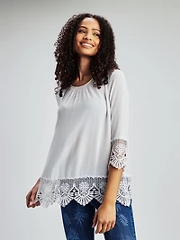 Tunique ample à manches 3/4