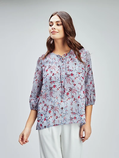 3/4-sleeve tunic