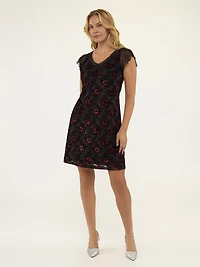 A line midi knit dress