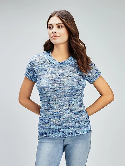 Short sleeve sweater