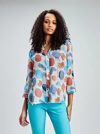 Tunique à manches 3/4 avec boutons