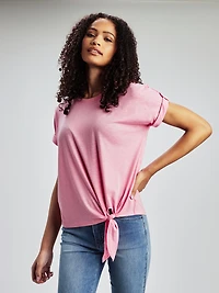 Short-sleeve semi-fitted t-shirt