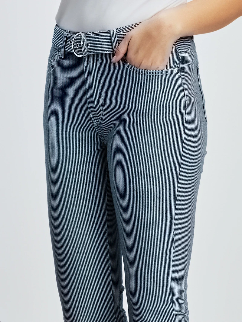Capri droit en denim