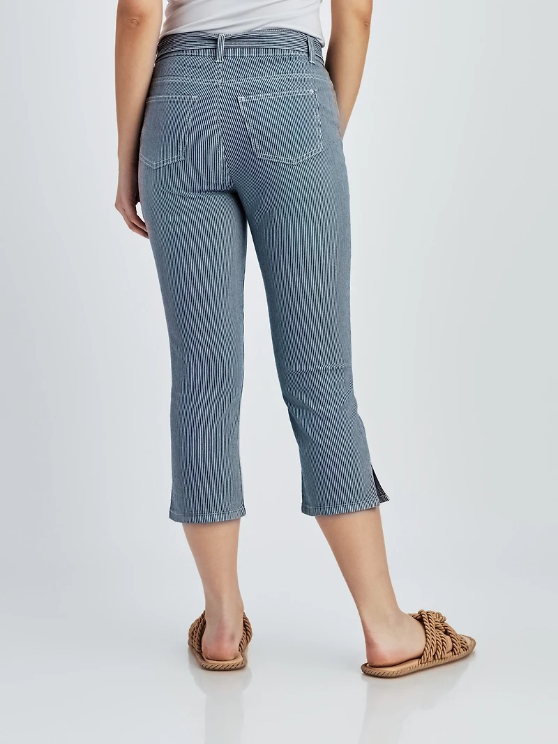 Capri droit en denim