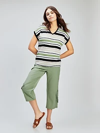 Short-sleeve semi-fitted t-shirt