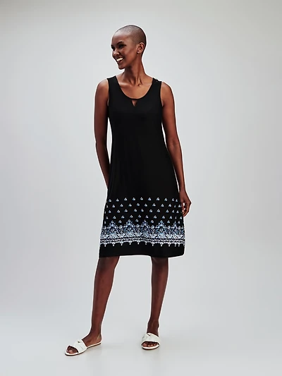 Robe midi ligne A en tricot