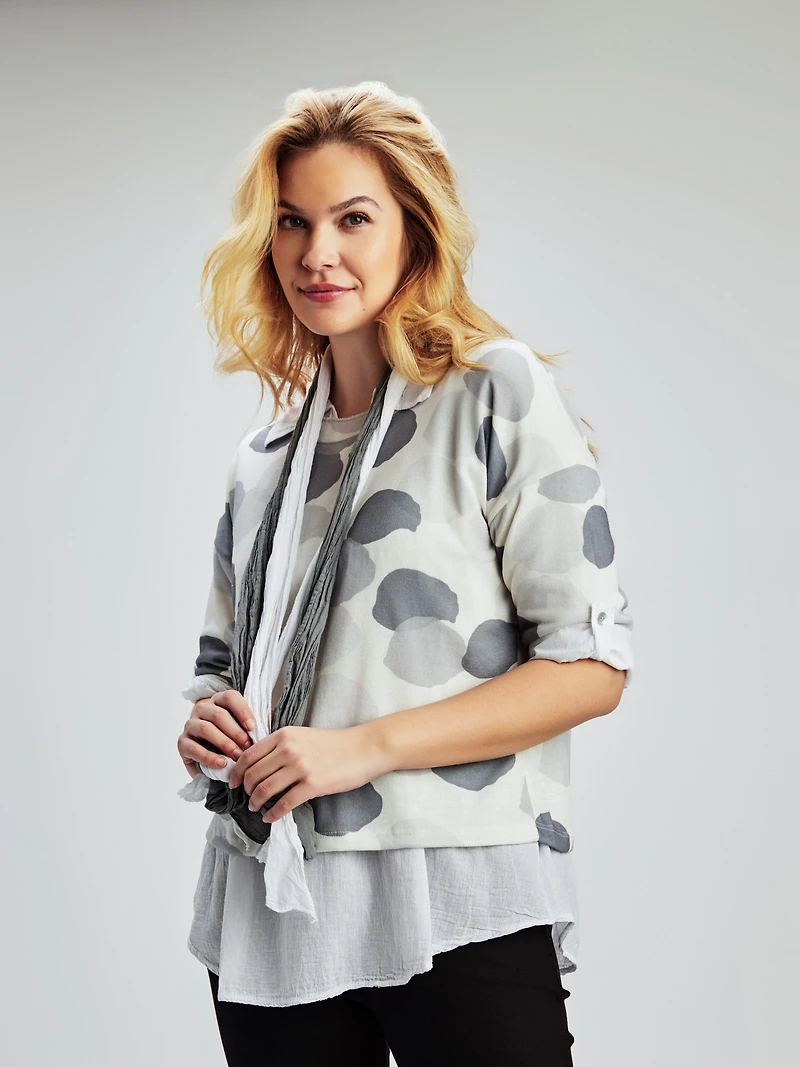 3/4-sleeve tunic