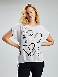 T-shirt ample à manches courtes