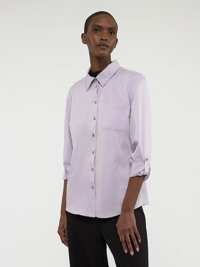 Blouse à manches longues avec boutons
