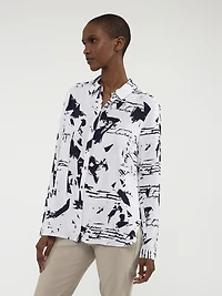 Blouse à manches longues avec boutons