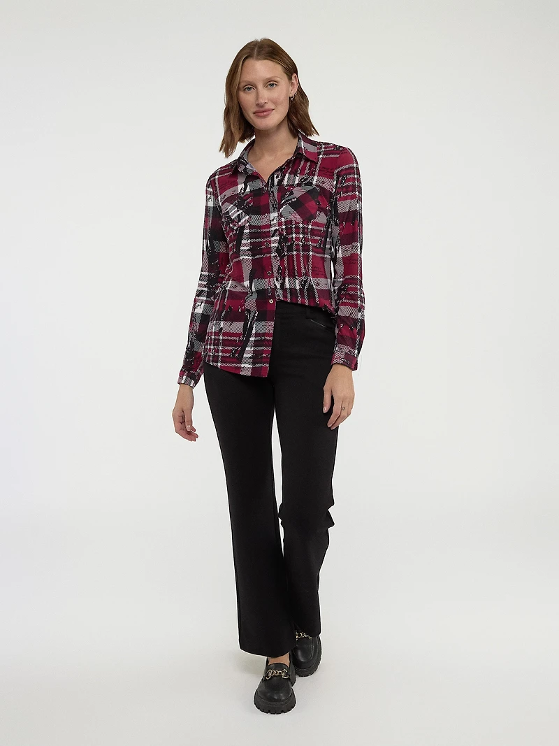 Blouse à manches longues avec boutons