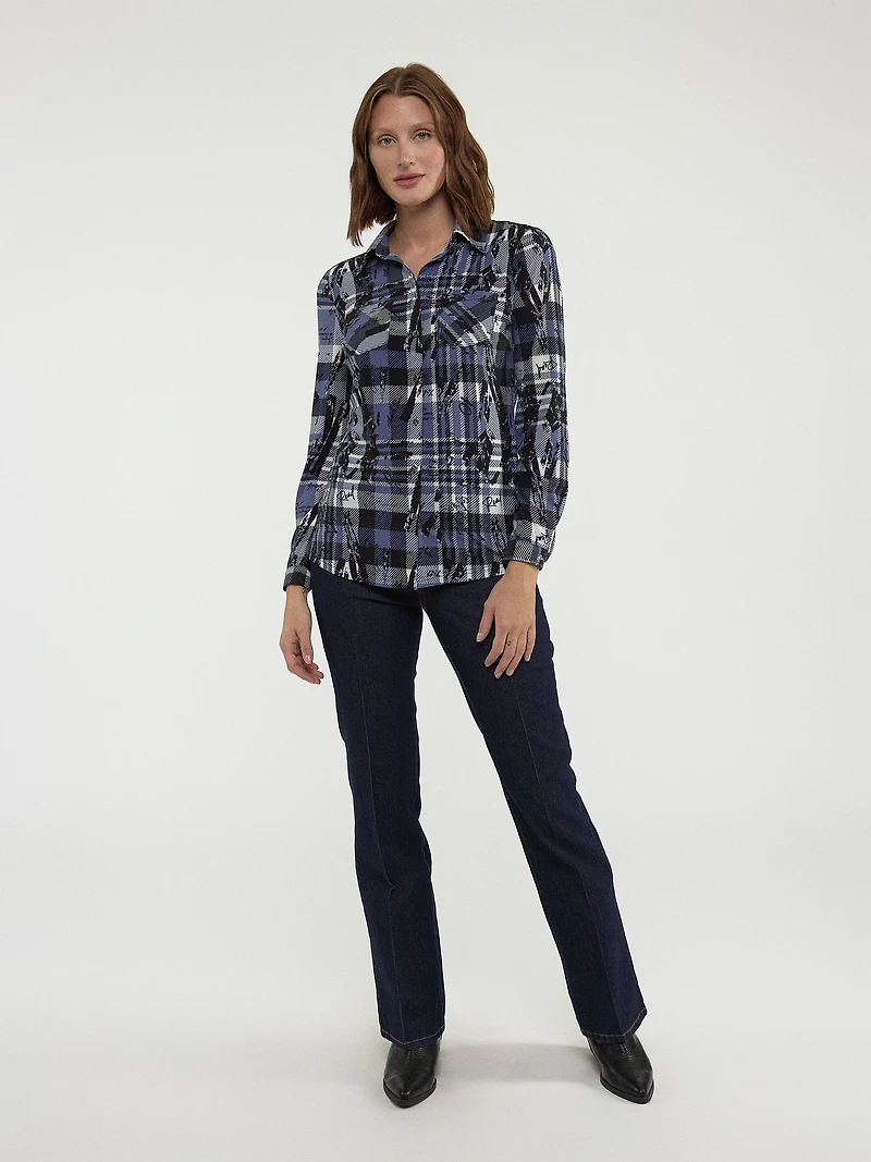 Blouse à manches longues avec boutons