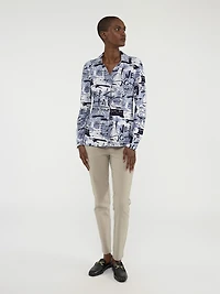 Blouse à manches longues avec boutons